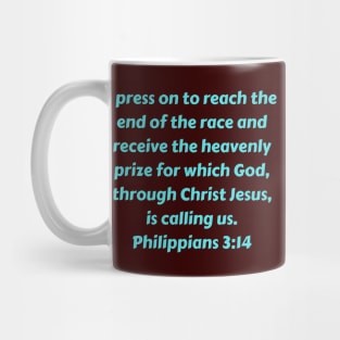Bible Verse Philippians 3:14 Mug